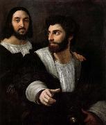 RAFFAELLO Sanzio Together with a friend of a self-portrait oil